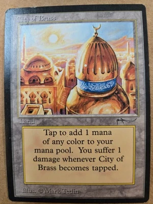 MTG Magic The Gathering LP Arabian Nights CITY OF BRASS - Image 1 of 2