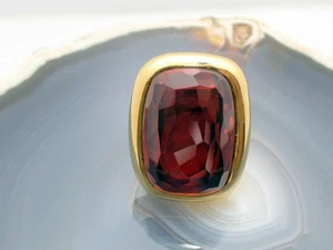POMELLATO GRANAT RING IN 750/000 GELBGOLD 30,70 GR. GR:51,5  LUXUS PUR T1141 - Bild 1 von 6