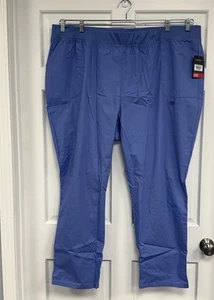NWT Dickies EDS Scrub Pants 5X Ciel Blue Everyday Signature Scrubs Pull On - Picture 1 of 8