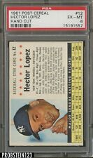 1961 Post Cereal #12 Hector Lopez New York Yankees PSA 6 EX-MT
