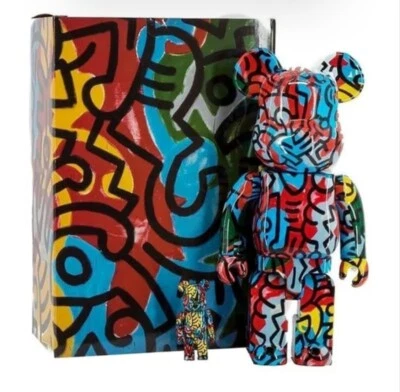 Bearbrick Keith Haring nuevo en caja 100% 400% Medicon nunca sacado de caja Foto 1 de 4