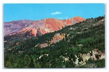 Postcard Red Mountain #1 (elev 12,500 ft) east of Million Dollar Hwy, CO E6