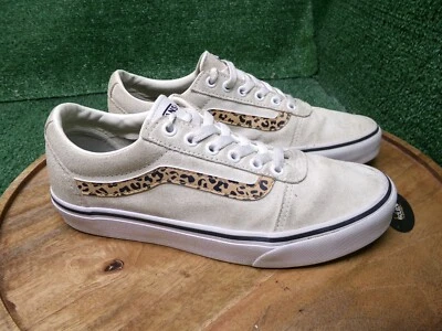 Vans Mujer Ward Leopardo Rayas Marshamellow Gamuza Zapatos de Patín Tenis Talla 9 Foto 1 de 4