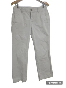 Pantalones para mujer talla 6 Eddie Bauer calce negro algodón beige tostado chino pierna recta - Imagen 1 de 10