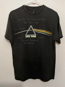 Pink Floyd "1973 Tour" Song Titles Black Medium T-Shirt - Picture 1 of 2
