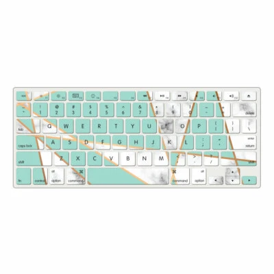 Funda de teclado colorida con patrón para Macbook M1-M4 Air 13 15 Pro 13 14 16 12 pulgadas Foto 1 de 4