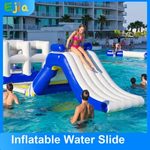 10.8' PVC Inflatable Water Slide & Climbing Wall Outdoor Water Fun For Kid Adult - Picture 1 of 7
