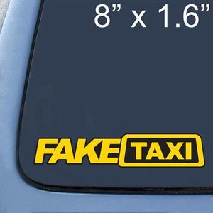Fake Taxi Porn Cab Casting Couch Vinyl Bumper Sticker Car Decal - Picture 1 of 1