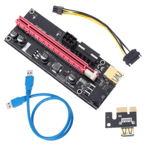 PCIE Adapter Card Graphics Pci-e Extension Cable Riser 1X to 16X - Picture 1 of 12