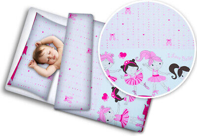 4pc Bedding Set Cotton Pillow And Duvet Fit Kids Junior Bed Soft 150x120cm  • 24.99£