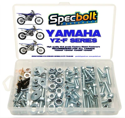 Kit de pernos 120 piezas Yamaha YZF450 YZF250 YZF400 YZ 250F 400F 426F 450F guardabarros motor Foto 1 de 4