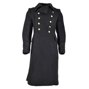 Herren Sowjet Union Russisch Armee Schwarz Wolle Mantel Marineblau Winter Länge - Bild 1 von 6
