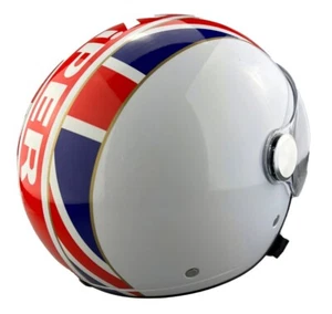 CASCO MOTO SCOOTER VIPER OPEN FACE RS-V19 DOPPIA VISIERA UNION JACK FLAG - Foto 1 di 10