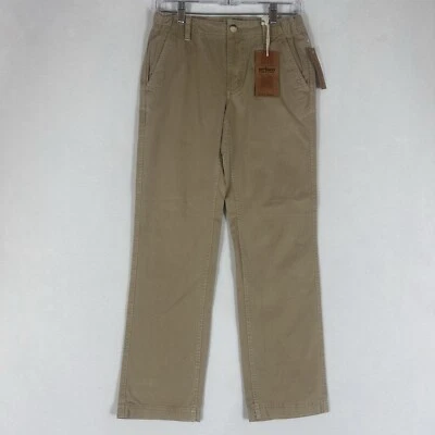 Urban Pipeline 全新 平前卡其色裤子 男孩 14 砂纸 斜纹 直筒 全新带标签 — 第 1/4 张图片