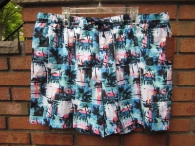 New $69 Tags NWT PENGUIN Hawaiian Theme Mens' Bathing Trunks XXL 2X - Image 1 of 3