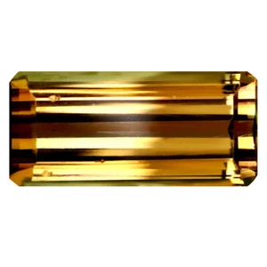 Bi-turmalina Mozambique de 3,94 quilates octágono (14 x 6 mm) sin calefacción/sin tratar - Imagen 1 de 2