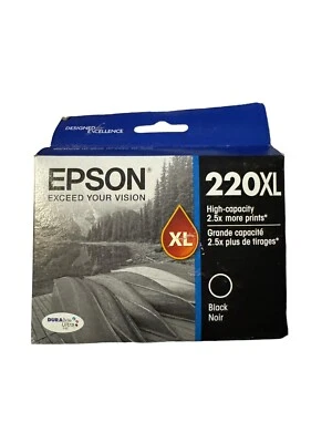 Genuine Epson T220XL120 WorkForce WF-2650 Black Ink Cartridge (Expired: 05/2018) - Image 1 of 2