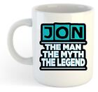 Jon - The Man, The Myth, The Legend Mug - Name Personalised Funky Gift