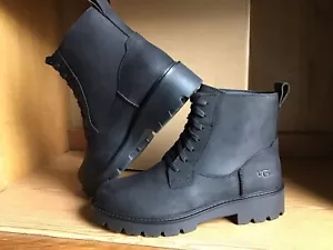 UGG Everdeen Lace Boot Women Black Size 10 EU 41 1138118 - Picture 1 of 11
