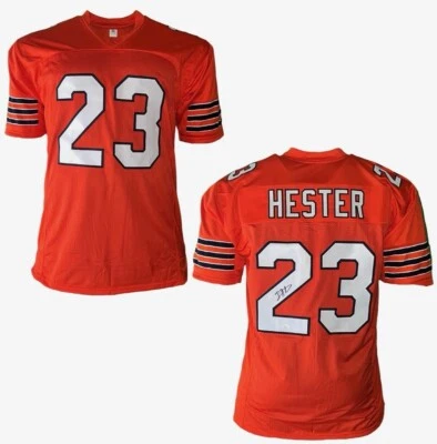 Devin Hester Signed Orange Custom Football Jersey JSA - Image 1 of 4