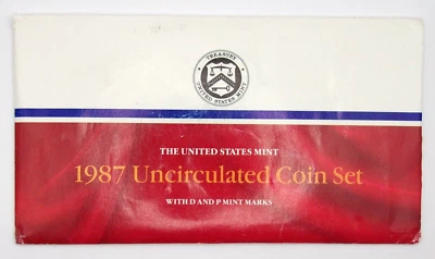1987 Mint Set with both P &D Minted Coins in O.G.P. and C.O.A. "10 Coin Set" - Image 1 of 4