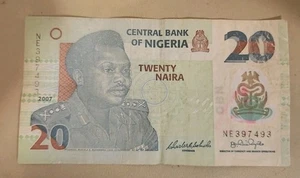 2007 Nigeria 20 Naira Note - Picture 1 of 2