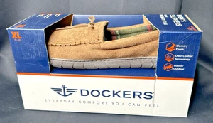 Dockers Herren Hausschuhe mit Memory Foam XL 11-12 hellbraun Wildleder neu im Karton - Bild 1 von 12