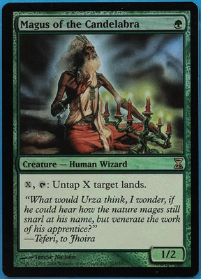 Magus of the Candelabra FOIL Time Spiral NM Green Rare CARD (507982) ABUGames - Image 1 of 2