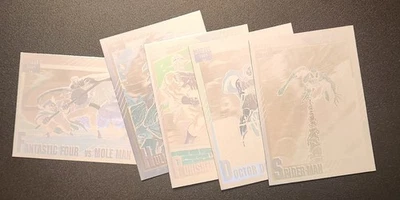 Juego de 5 cartas holograma Marvel Universe 1991  Foto 1 de 2