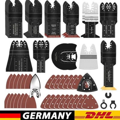 116x Sägeblatt Multifunktionswerkzeug Zubehör Set Einhell Makita Multitool DE - Bild 1 von 4