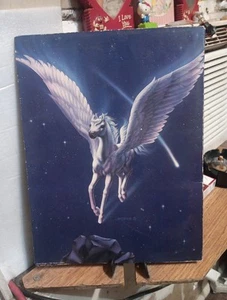 LOT Of Two Vintage 1991 Mead Portfolio Folder Fantasy Jeweled Unicorn & Pegasus  - Bild 1 von 7