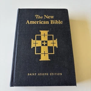 Vintage 1970 New American Bible large print St Joseph Edition Hardcover - Good - Photo 1/8