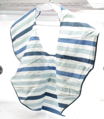 Bacati Blue Stripes Nursing Pillow Cover TF - Image 1 of 4