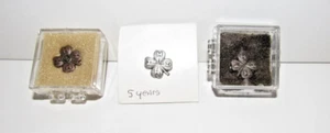 Vintage 4-H Metall Kleeblatt Pin 3er Set Lot - Bild 1 von 2