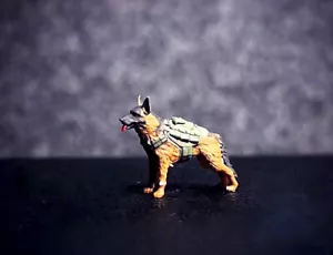 3D PRINT 1/64 battle Army Dog collie German Shepherd fit 1:64 car street - Picture 1 of 5