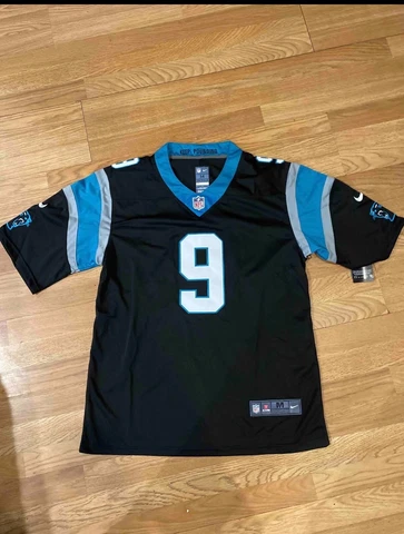 BRYCE YOUNG Number 9 Mens CAROLINA PANTHERS Black Jersey Cover