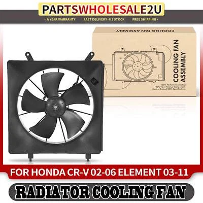 Conjunto de ventilador de refrigeración del radiador para Honda CR-V 2002-2006 Element 2003-2011 2,4 L Foto 1 de 4