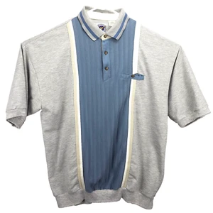LD-Sport International Mens Shirt Size 3XLT S/S Gray/Blue Beige/White Band Waist - Picture 1 of 9
