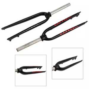 LUTU Rigid Fork MTB Mountain Bicycle 1-1/8" Threadless Disc Brake Bike Forks - Picture 1 of 12