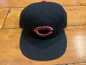 Cleveland Indians Snapback Baseball Cap Hat Vintage Roman Pro 6 7/8 Leather band - Picture 1 of 8