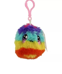 License ToPlay - Squeezamals Scented Plush - SHORT HAIR FUZZBALL (Rainbow)(Clip) - Picture 1 of 1