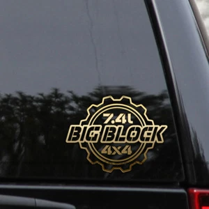 7.4lL Big Block Chevy 4x4 GMC 454 Vinyl Decal Sticker - Picture 1 of 2