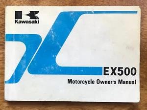 1989 Kawasaki EX500-A3 Ninja factory owners manual 126 pages (Used) - Picture 1 of 5