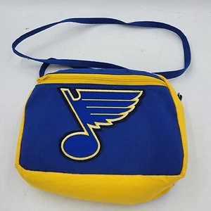Handmade by Amanda St. Louis Blues Cross Body Clutch Purse 8x6 Small - Picture 1 of 6