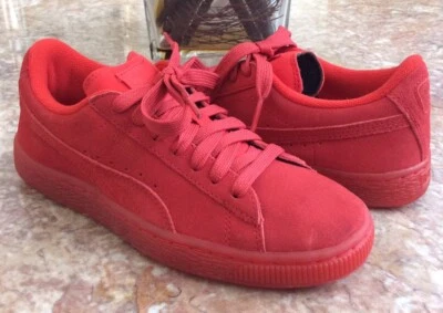 Novo Tênis Masculino Puma Suede Iced Jr Alto Risco Vermelho-Branco Tamanho 5C #361937 01 - Imagem 1 de 4