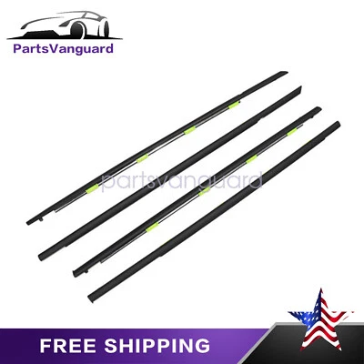 Moldura de sello de ventana resistente al clima 4 piezas para Honda Civic Sedán 1996-2000 1,6 L Foto 1 de 4