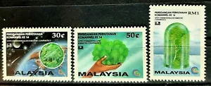 RARE 1993 BANGKOK WORLD PHILATELIC EX OVERPRINT ON MALAYSIA FOREST CONFERENCE - Picture 1 of 2