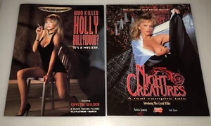 CRYSTAL WILDER Holly Hollywood y NIGHT CREATURES 8,5x11 ¡Foto promocional de 2 caras! AVN - Imagen 1 de 2