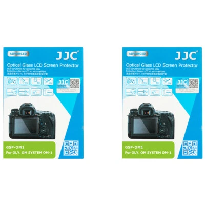 JJC Ultra Slim LCD Screen Protector Film Tempered Glass for Olympus OM-1 OM1 II - Image 1 of 4
