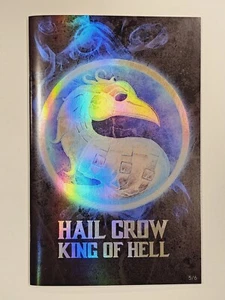 HAIL CROW KING OF HELL Mortal Kombat Negative Foil Variant #5 of only 6 Made - Picture 1 of 6
